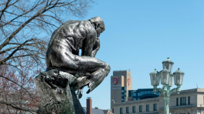 Rodin The Thinker Statue in Cleveland, Ohio